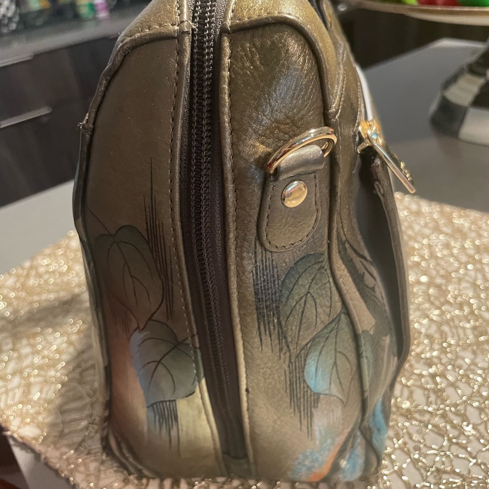 Hand painted tiger bag by Anuschka - Picture 7 of 14